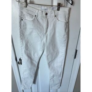Loft skinny jeans pants size 6 white NWT